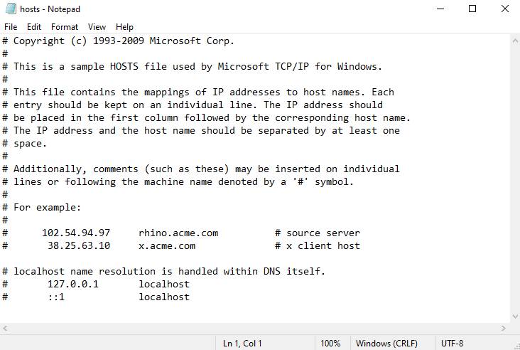 hosts文件 hosts文件