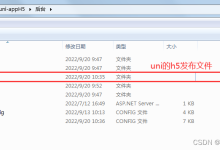 uni-app发布 h5 与ASP .NET MVC 后台 发布 到 IIS的同一端口 并配置跨域_uniapp发布h5部署iis-CSDN博客
